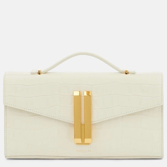 DeMellier Elegant White Croc-Embossed Women's Bag (Brand New) - Picture 6 of 10